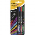 BIC 942082 rotulador Fino Negro, Azul, Verde, Rojo