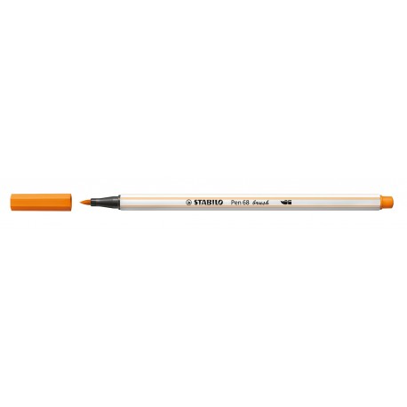 STABILO Pen 68 brush rotulador Medio Naranja 1 pieza(s)