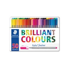 Staedtler triplus fineliner 334 rotulador de punta fina Multicolor 50 pieza(s)