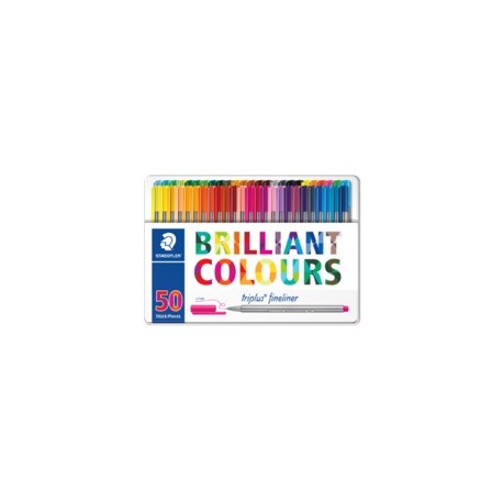 Staedtler triplus fineliner 334 rotulador de punta fina Multicolor 50 pieza(s)