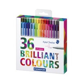 Staedtler triplus fineliner 334 rotulador de punta fina Multicolor 36 pieza(s)