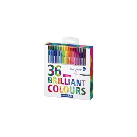 Staedtler triplus fineliner 334 rotulador de punta fina Multicolor 36 pieza(s)