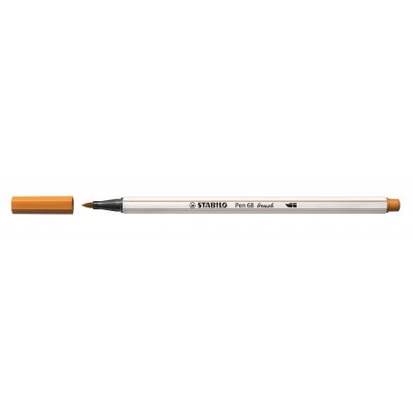 STABILO Pen 68 brush rotulador Medio Naranja 1 pieza(s)