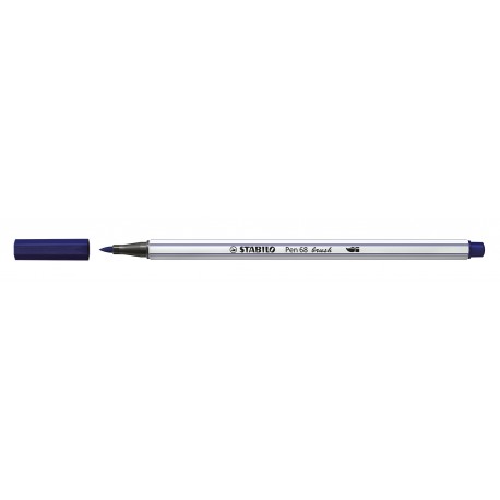 STABILO Pen 68 brush rotulador Medio Azul 1 pieza(s)