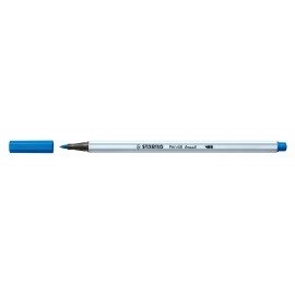 STABILO Pen 68 brush rotulador Medio Azul 1 pieza(s)