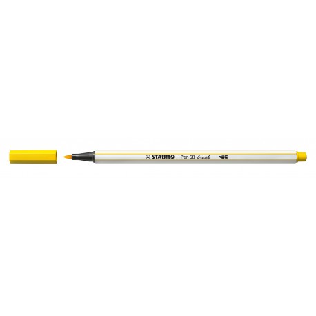 STABILO Pen 68 brush rotulador Medio Amarillo 1 pieza(s)