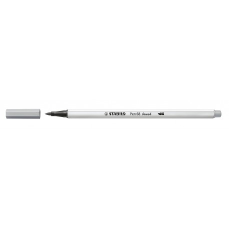 STABILO Pen 68 brush rotulador Medio Gris 1 pieza(s)