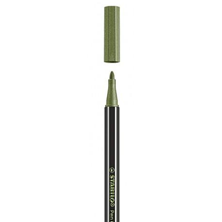 STABILO Pen 68 metallic rotulador Verde claro, Metallic green 1 pieza(s)