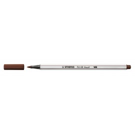 STABILO Pen 68 brush rotulador Medio Marrón 1 pieza(s)