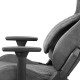 Mars Gaming MGC-ULTRA Gris Silla Gaming Ergonómica Respaldo Ergofit Reposabrazos 3D Soporte Lumbar + Cojín Cervical Ruedas XL