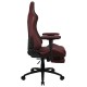 Aerocool ROYALTUSCANRD Silla Gaming Premium Ergonómica Reposapiernas Cuero Sintético Rojo