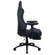 Aerocool ROYALNAVYBL Silla Gaming Premium Ergonómica Reposapiernas Cuero Sintético Azul