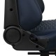 Aerocool ROYALNAVYBL Silla Gaming Premium Ergonómica Reposapiernas Cuero Sintético Azul