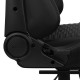 Aerocool ROYALCHARBK Silla Gaming Premium Ergonómica Reposapiernas Cuero Sintético Negro