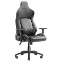 Mars Gaming MGC-ULTRA Negro Silla Gaming Ergonómica Respaldo Ergofit Reposabrazos 3D Soporte Lumbar + Cojín Cervical Ruedas XL