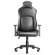 Mars Gaming MGC-ULTRA Negro Silla Gaming Ergonómica Respaldo Ergofit Reposabrazos 3D Soporte Lumbar + Cojín Cervical Ruedas XL