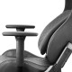 Mars Gaming MGC-ULTRA Negro Silla Gaming Ergonómica Respaldo Ergofit Reposabrazos 3D Soporte Lumbar + Cojín Cervical Ruedas XL