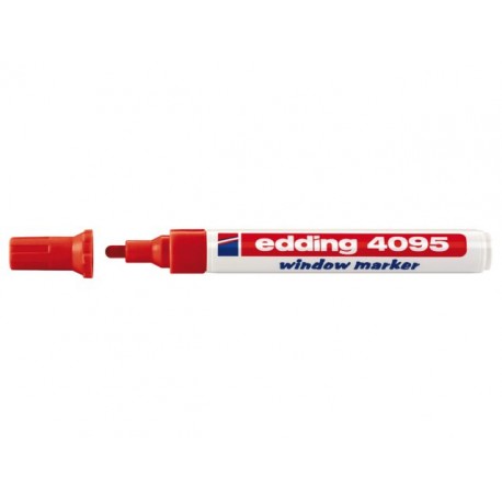 Edding 4095 marcador 10 pieza(s) Grueso Rojo