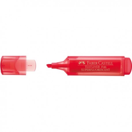 Faber-Castell TEXTLINER 1546 marcador 1 pieza(s) Punta de cincel/fina Rojo