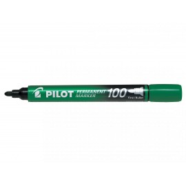 Pilot Permanent Marker 100 marcador 1 pieza(s) Punta fina Verde