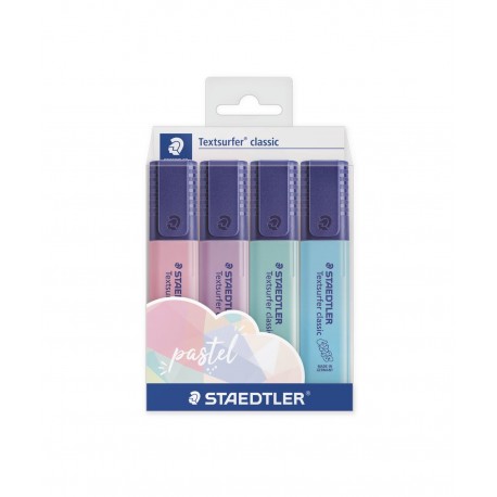 Staedtler 364 C marcador 4 pieza(s) Azul claro, Menta, Rosa, Violeta