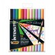 BIC Intensity Dual Brush Fasermaler marcador 12 pieza(s) Punta de pincel Negro, Azul, Verde