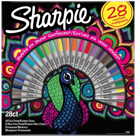 Sharpie 2058158 marcador 28 pieza(s) Punta fina Multicolor