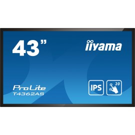 iiyama T4362AS-B1 pantalla de señalización Panel plano interactivo 108 cm (42.5'') IPS 500