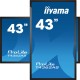 iiyama T4362AS-B1 pantalla de señalización Panel plano interactivo 108 cm (42.5'') IPS 500