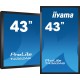 iiyama T4362AS-B1 pantalla de señalización Panel plano interactivo 108 cm (42.5'') IPS 500