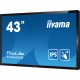 iiyama T4362AS-B1 pantalla de señalización Panel plano interactivo 108 cm (42.5'') IPS 500