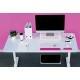 Leitz 65040023 soporte para monitor 68,6 cm (27'') Rosa, Blanco