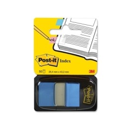 Post-It 680-23 lengüeta de índice Separador en blanco con pestaña Poliéster Azul