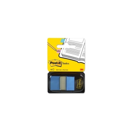 Post-It 680-23 lengüeta de índice Separador en blanco con pestaña Poliéster Azul