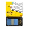 Post-It 680-23 lengüeta de índice Separador en blanco con pestaña Poliéster Azul