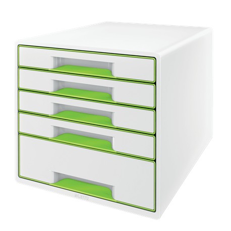 Leitz WOW CUBE archivador organizador Poliestireno Verde, Blanco