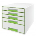 Leitz WOW CUBE archivador organizador Poliestireno Verde, Blanco