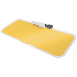 Leitz 52690019 protector de escritorio Vidrio Amarillo