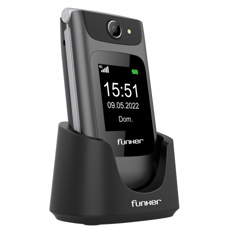 Funker C250 COMFORT POWER 4G 6,1 cm (2.4'') 128 g Gris Teléfono para personas mayores