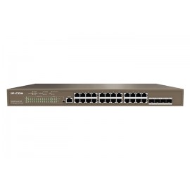 IP-COM Networks G5328P-24-410W switch Gestionado L3 Gigabit Ethernet (10/100/1000) Energía sobre Ethernet (PoE) 1U Negro