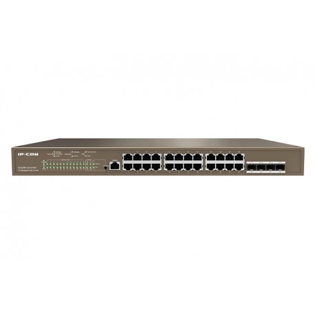 IP-COM Networks G5328P-24-410W switch Gestionado L3 Gigabit Ethernet (10/100/1000) Energía sobre Ethernet (PoE) 1U Negro