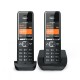 Gigaset COMFORT 550 duo Teléfono analógico Identificador de llamadas Negro