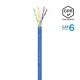 AISENS Cable de Red RJ45 LSZH CPR Dca CAT.6 UTP AWG24, Azul, 100 m