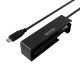 AISENS Adaptador ASE-35C02B SATA a USB-C USB 3.0/USB3.1 GEN1 para Discos Duros 2.5'' y 3.5'' con Alimentador, Negro