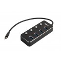 iggual Hub tipo C x 4 puertos USB 3.1 4 buttons