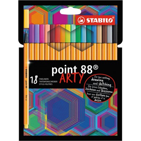 STABILO Point 88 ARTY rotulador de punta fina Colores surtidos 18 pieza(s) - 1064109