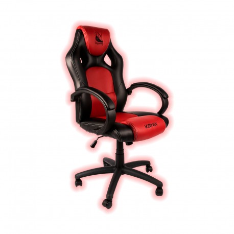 Konix Jotun Silla para videojuegos de PC Asiento de malla Negro, Rojo - KON CHAIR DK JOTUN