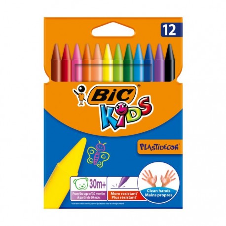 BIC KIDS Plastidecor Negro, Azul, Marrón, Oro, Verde, Azul claro, Verde claro, Naranja