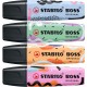 STABILO BOSS ORIGINAL marcador 4 pieza(s) Punta de cincel Azul, Fucsia, Menta, Naranja