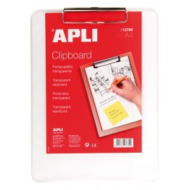 APLI 13780 portapapel Transparente